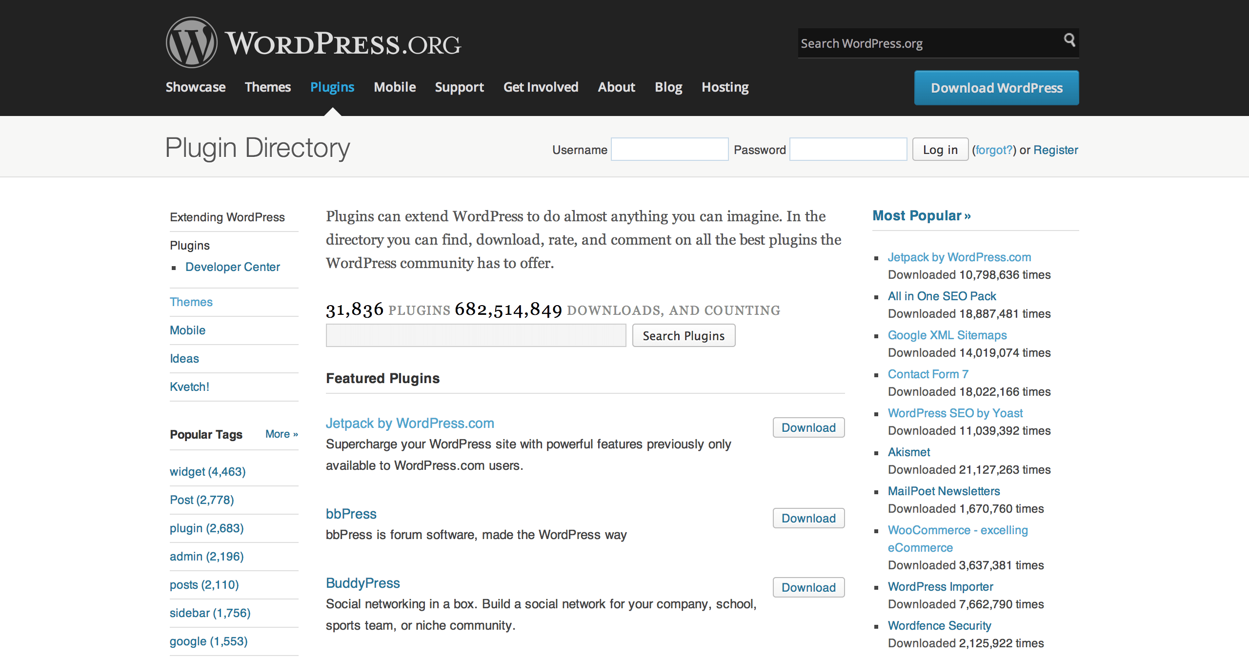 WordPress Plugins Directory