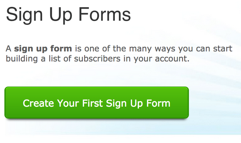 Create Your First Sign Up Form