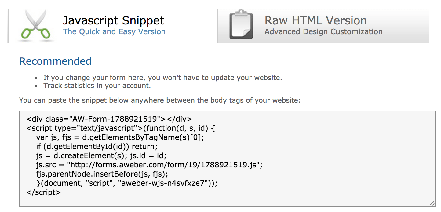 Javascript Snippet