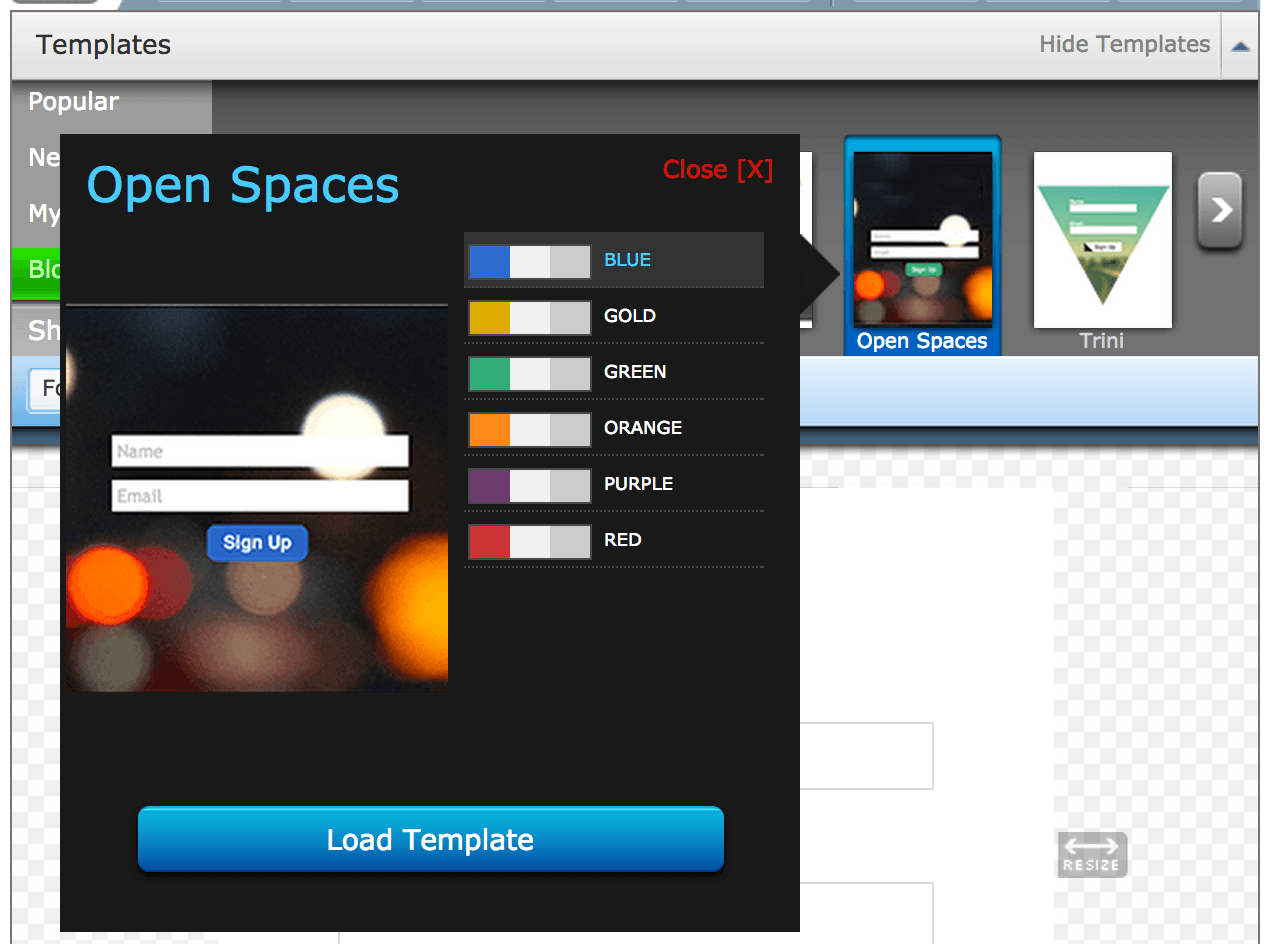 Open Spaces Template